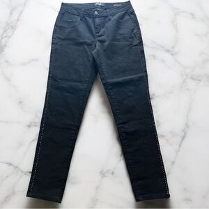 Earl Jeans Skinny Ankle Black Studded Pocket Stretch Pants‎ Women’s 6